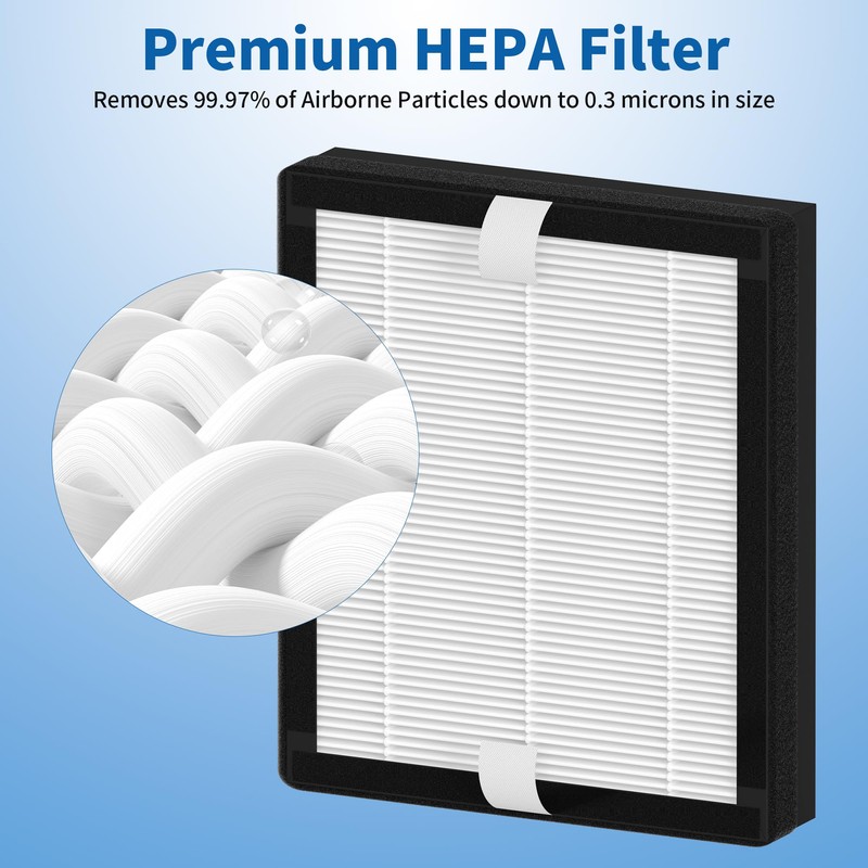 4 Packs IAF-H-100B Replacement Filter B Compatible with Idylis AC-2125,