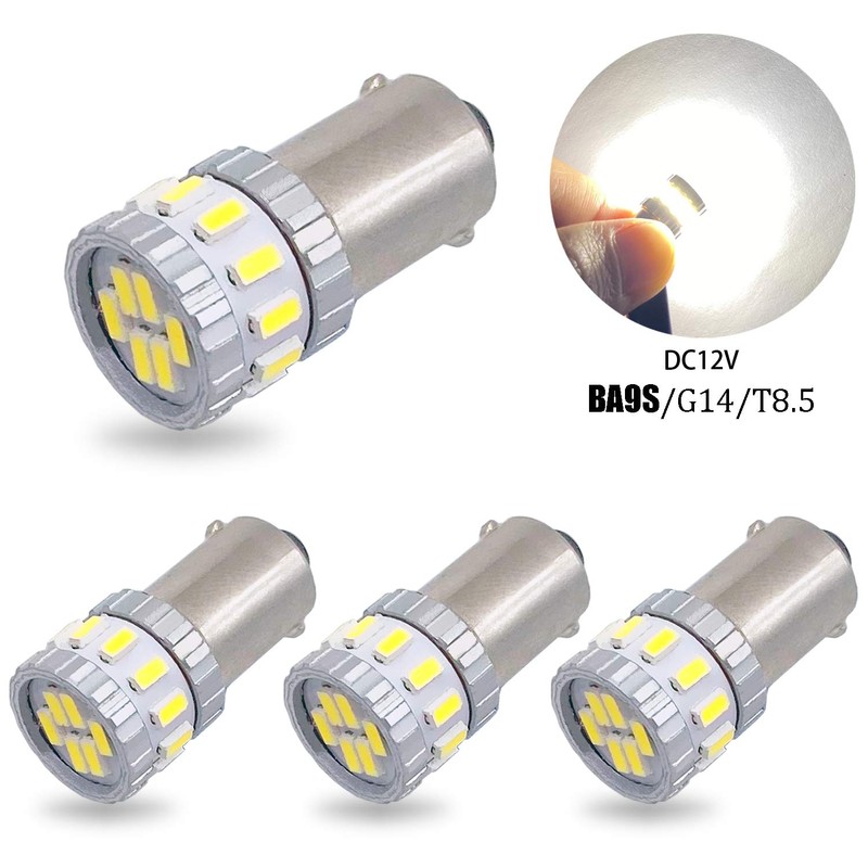 TORIBIO BA9S G14 LED White Car LED High Explosion Light
