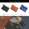 Libra Key Case, Men's Genuine Leather, Compact, Smart Key Pouch,