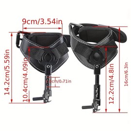 JIANZD Archery Bow Release for Compound Bow Youth Bow Trigger 360° Adjustable Wrist Release Aids for Adults Kids Hunting Shooting Accessories-Black