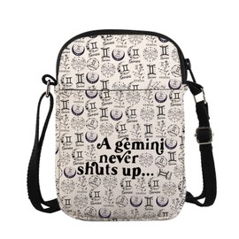 A Gemini Never Shuts Up Crossbody Bag Gift For May June Birthday Gift Zodiac Signs Gift Astrology Lover Gift (A gemini CB CA)