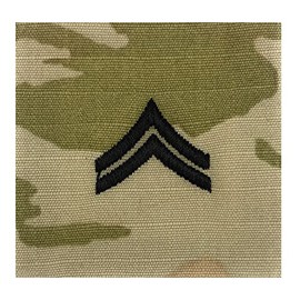 US Army OCP Rank 2x2 Pre Folded Sew-On For Shirt/Coat- Corporal