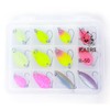 KAIRI Micro Spoons 1.2g 2g 2.5g 12pcs Set Barbares Hook