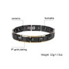 Ceramic Tungsten Steel Therapy Bracelet Health Care Lose Weight Bracelet