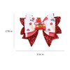3.5inch Glitter Red Back to School Hair Bow Clip for