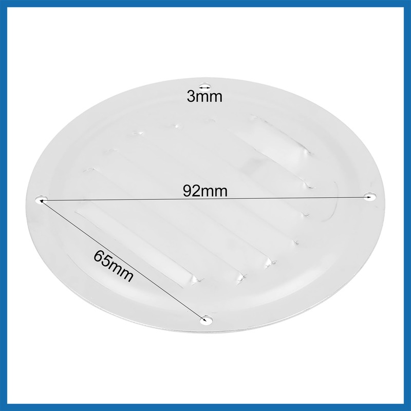 A ABSOPRO 2pcs 4 Inch Round Marine Boat Louvered Ventilation