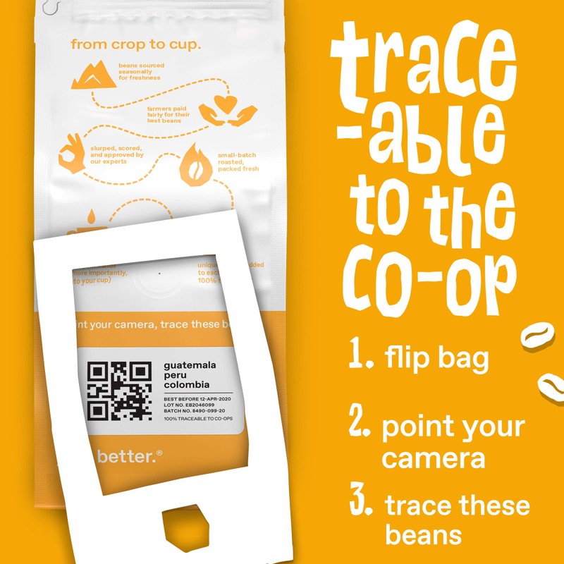 Ethical Bean Fairtrade Organic Coffee, Whole Bean Espresso Coffee (12