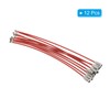 [PATIKIL] 12PCS 150mm Wire Keychain Cable Stainless Steel Key Ring