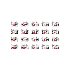 2023 Senior Mom Graduation Year Nail Art Decals