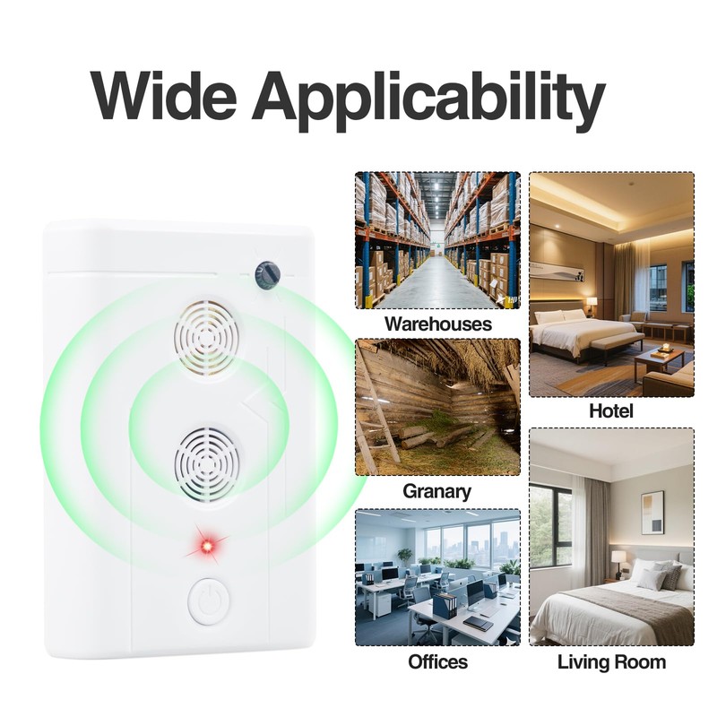 2025 Upgraded Ultrasonic Bat Repellent Devices for Attic House Porch,