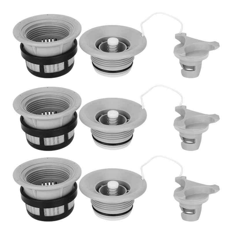 3Pcs Safety Air Valve with Filter Mesh Accessory for Inflatable