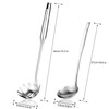 18/8 Stainless Steel Spaghetti Server Set, 13" Spaghetti Spoon and