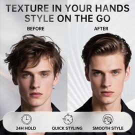 BOLI Hair Clay Styling Clay for Men and Women, Matte & Medium Hold Pomade for All Hair Types Moldable Styling Paste (120g)