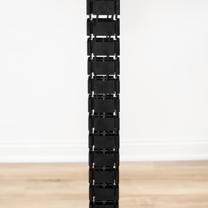 VIVO Under Desk Vertebrae Cable Management Kit, Adjustable Quad Entry