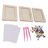 3Set DIY Wooden Picture Frame Making Kit Unfinished Solid Wood