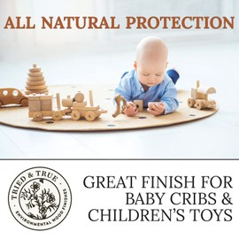 Tried & True Danish Oil, Quart - Pure Polymerized Linseed Oil Wood Finish, Ideal for Furniture, Rustic Pieces, & Priming Wood for Other Oil or epoxy-Based Products - Food Safe, Simple, Fast Curing