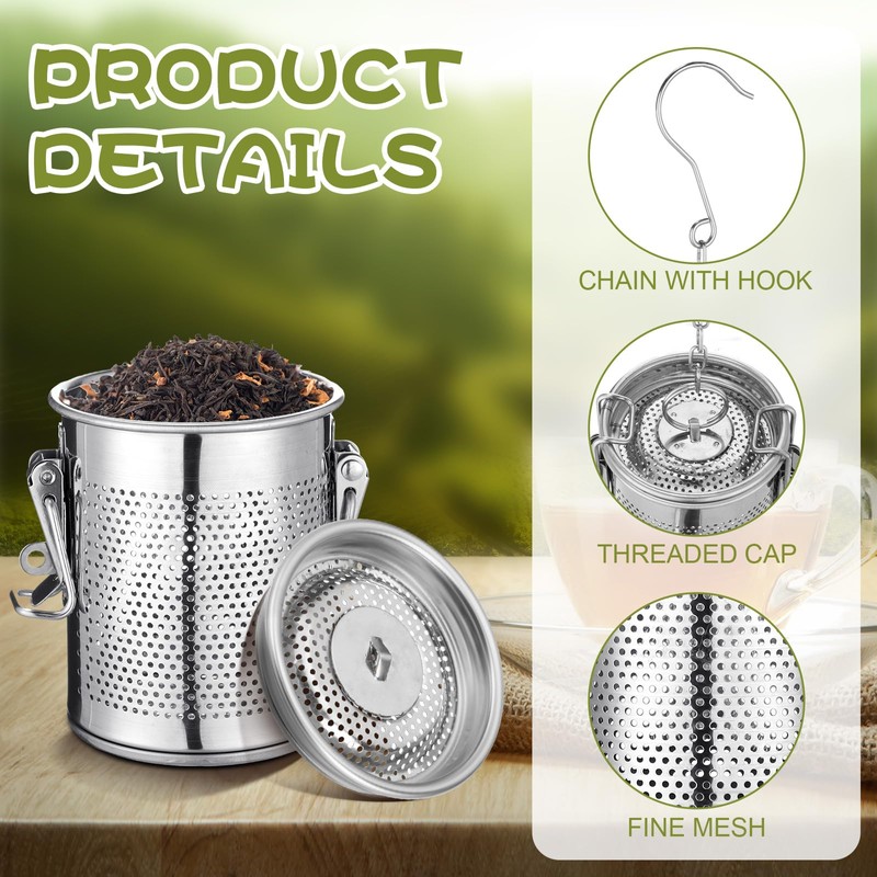 Teenyyou 3 Pcs Large Tea Infuser for Loose Leaf Tea,