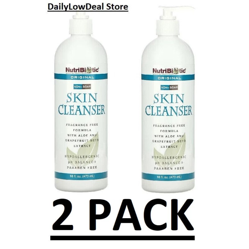 NutriBiotic 2 PACK - NutriBiotic, Skin Cleanser, Non-Soap, Original, 16