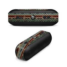 MightySkins Carbon Fiber Skin for Beats by Dr. Dre Pill Plus - Cabin Stripes | Protective, Durable Textured Carbon Fiber Finish | Easy to Apply, Remove, and Change Styles | Made in The USA