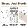 kclkda 100 Pack Heavy Duty Zinc Metal Drapery Pin Hooks,