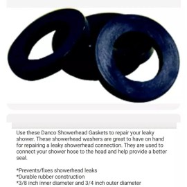 Danco Shower Head /Arm Rubber Washer Gaskets Stops leaking Showerhead Connections