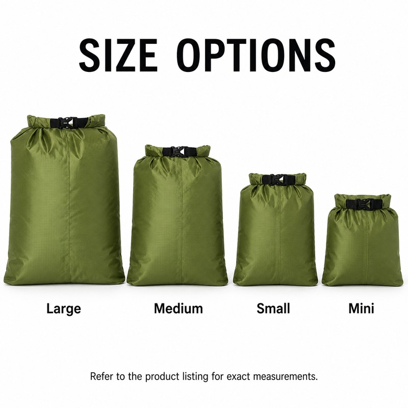 Waterproof Dry Bag Set for Outdoor Gear - 5 Lightweight