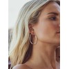 ChicsSilver Aretes Mujer Arracadas Acero Inoxidable Arracadas De Plata Para