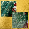 XTMYI - Cortinas de cocina verdes para Navidad, cortinas transparentes