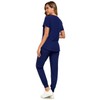 HSDORY Scrubs for Women Set, V-Neck Scrub Top and Pants