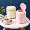 Mini Desktop Trash Can with Lid for Home & Office