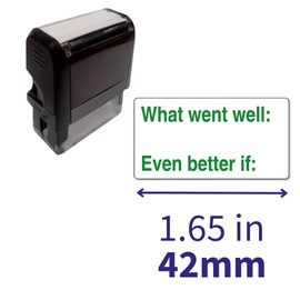 What Went Well Even Better If Pre Inked School Teachers Feedback Marking Stamper Stamp 42x22mm Primary Teaching Services (Green)