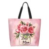 Hufuaoey Mothers Day Tote Bag With Zipper Women Mom Bags