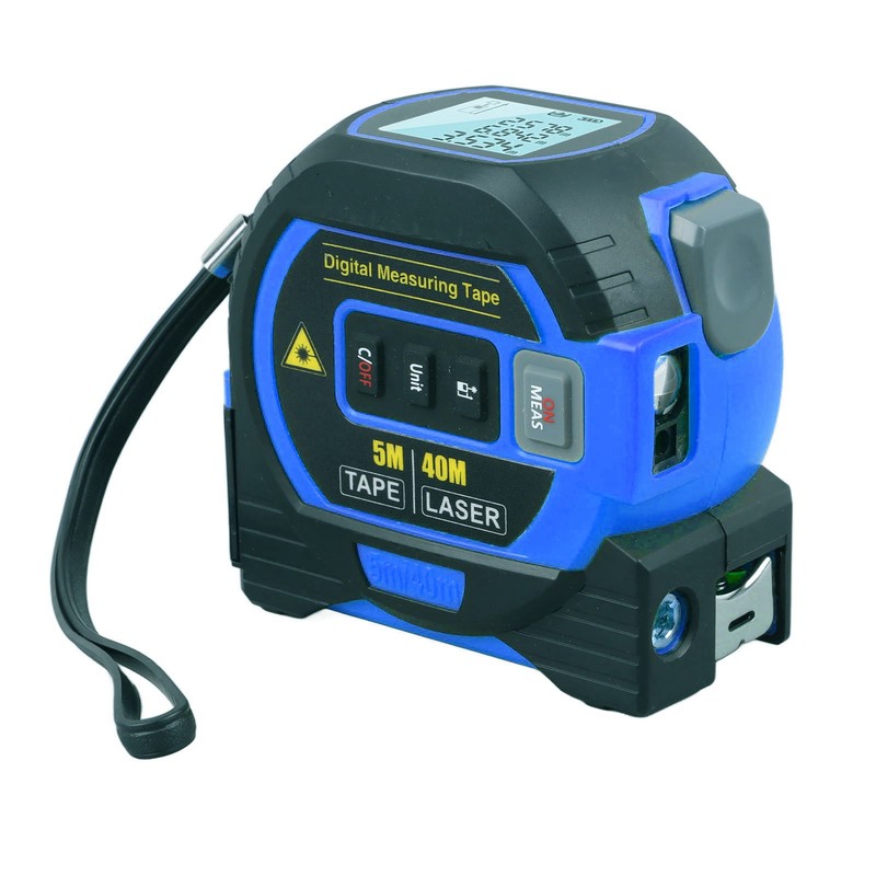 3 In 1 Digital Tape Measure Blue High Elasticity Accurate