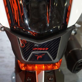 labelbike - 3D Sticker Motorcycle Back Protection and Decoration in Resin Compatible with Honda Hornet 2023-2024