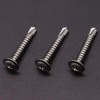 #8 x 1" (100 Pack) Stainless Steel Wafer Head Self