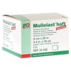 Mollelast haft Binden latexfrei 6 cm x 20 m, weiß