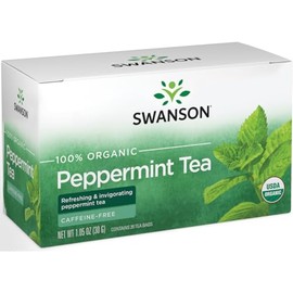 Swanson 100% Certified Organic Peppermint Tea 20 Bag(S)