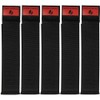 Pearstone 1 x 4" Rapid Close Wall-Mountable Cable Ties (Black,