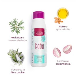 Kaba Shampoo Anti Caida Cabello Cebolla Roja Estimula Crecimiento Clinicamente Probado Sulfatos Parabenos 500ml