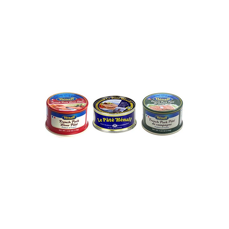From France Henaff Mix Pates and Rillette 3 Types of