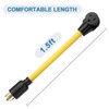ACKING Nema L14-30P to 6-50R Generator Power Cord Welder Adapter,4