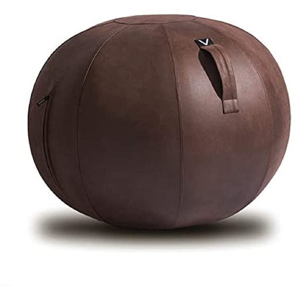 Vivora Luno Exercise Ball Chair, Wenge Cover, Leatherette, Standard Size (22 to 24 inches), for Home Offices, Balance Training, Yoga Ball