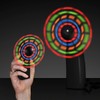 Light Up LED Mini Handheld Fan with Black Handle