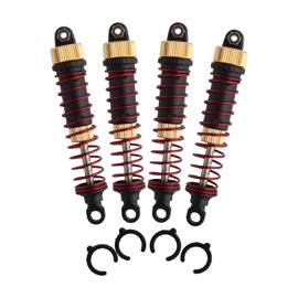 GDOOL 4 PCS Aluminum Alloy Shock Absorber Assembled Metal Oil Filled Shocks 9125 Upgrade Parts 25-ZJ03 LG-ZJ03 920-ZJ03 for 1:10 9125 9155 9156 RC Cars S920 S921 RC Trucks