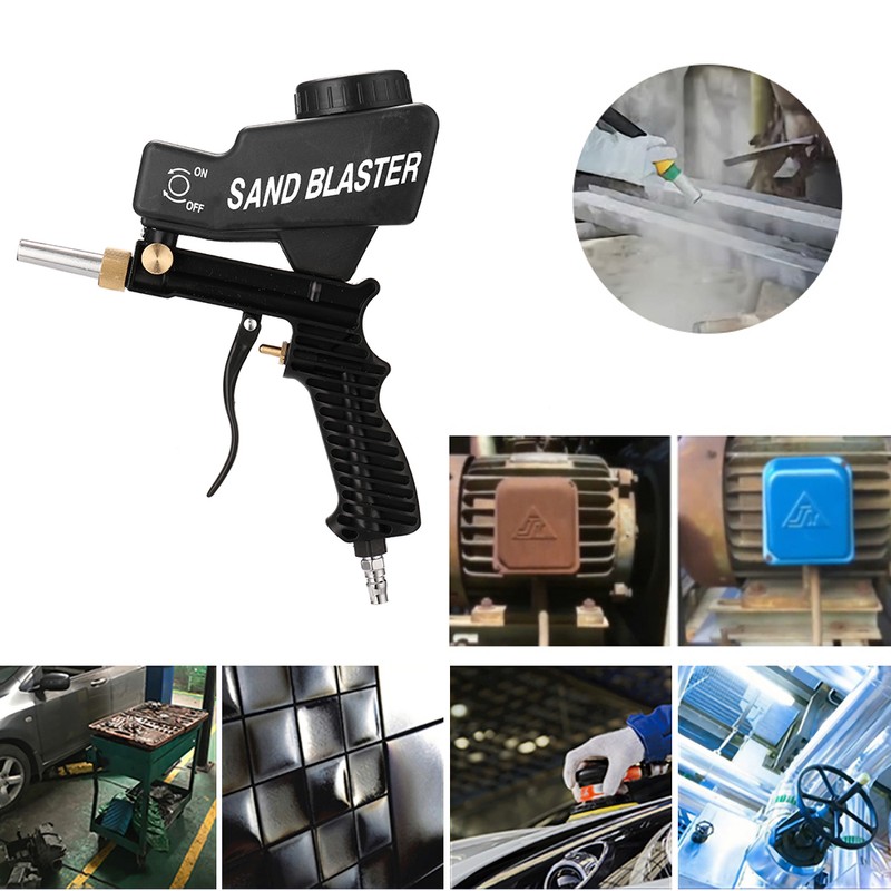 Portable Gravitation Sandblasting Machine Pneumatic Sand Blasting Set Rustproof Sandblaster