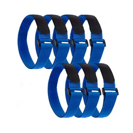 Yeorder 7 Piece Fastening Band, Cable Tie, Packing Belt, Packing Belt, Packing Band, 1.0 x 35.4 inches (2.5 x 90 cm), Velcro Strap, Buckle Included, Binding Tape, Strong Tool, For Cars, Motorcycles,