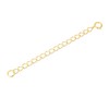 Adabele 2pcs 14kExtensor de cadena de oro sobre plata esterlina