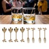 8Pcs Branch Design Coffee Spoon Stainless Steel Fruit Fork Dessert