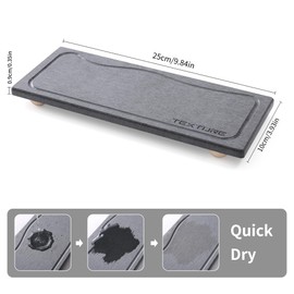 NAHANGPET Stone Drying Mat for Kitchen Counter, Dirt-Resistant Quick Drying Fast Absorbent Non-Slip Diatomite Mat, Natural Diatomaceous Earth Dish Drying Pad for Dish Rack