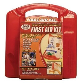 SAS Safety 6010 10-Person First Aid Kit with Plastic Case